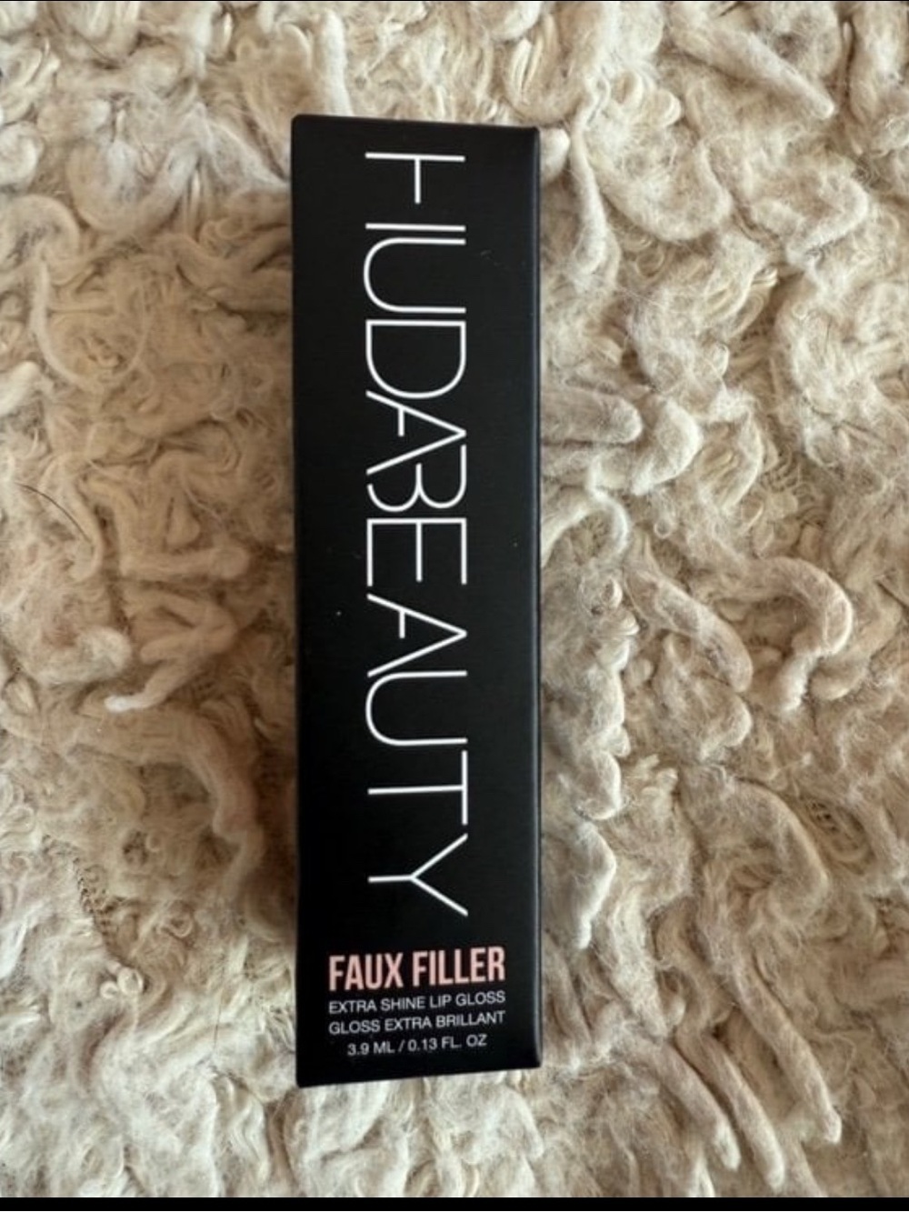 💛 2/$25 HUDA BEAUTY Faux Filler Shiny Non-Sticky Lip Gloss - FOXY